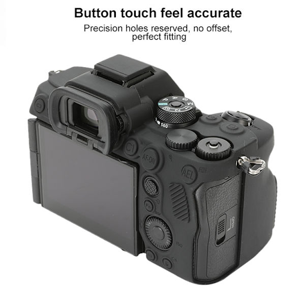 Mjukt silikonfodral för Sony ILCE-7RM5 / Alpha 7R V Svart