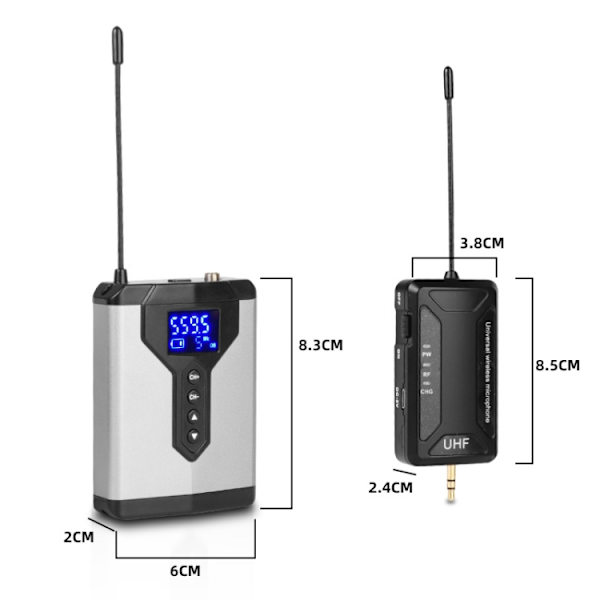 Q6 1 Drag 1 Trådlös Lavalier Huvudklädsel USB Datorinspelningsmikrofon Live Telefon SLR Lavalier Mikrofon