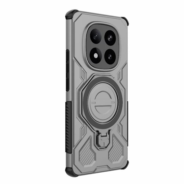 Redmi Note 14 Pro+ 5G Global - J-20 Solid Färg MagSafe Magnetisk TPU+PC Mobilskal Grå