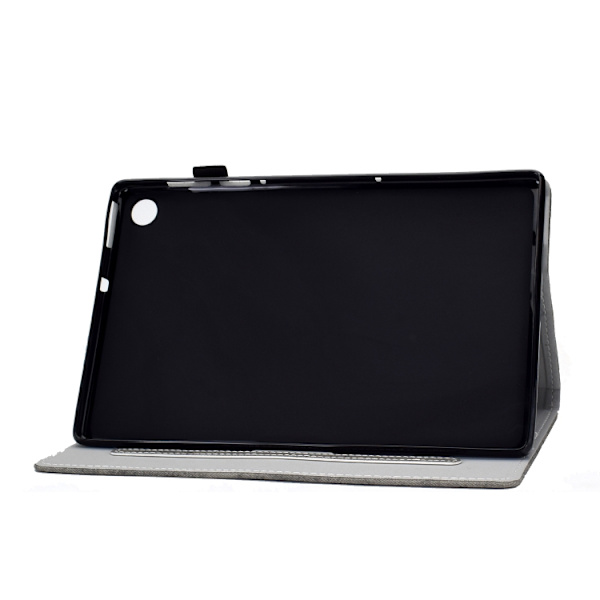 Samsung Galaxy Tab A9 / A11 Marble Style Smart Leather Case Grå