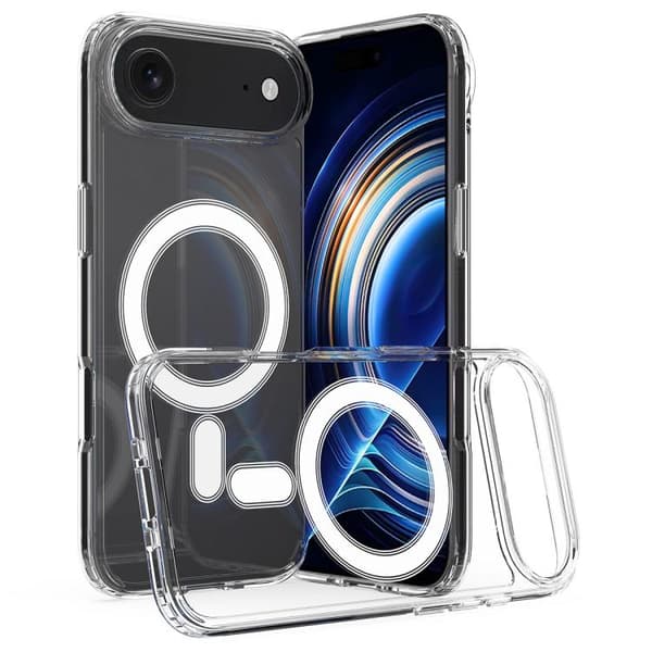 iPhone 17 Air Skal - Clear Acrylic PC Hybrid TPU
