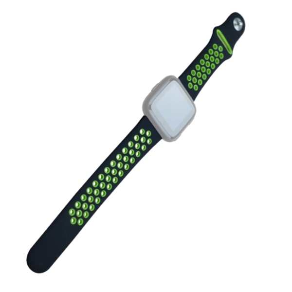 För Fitbit Versa 3 watch i två färger i silikon Black Green