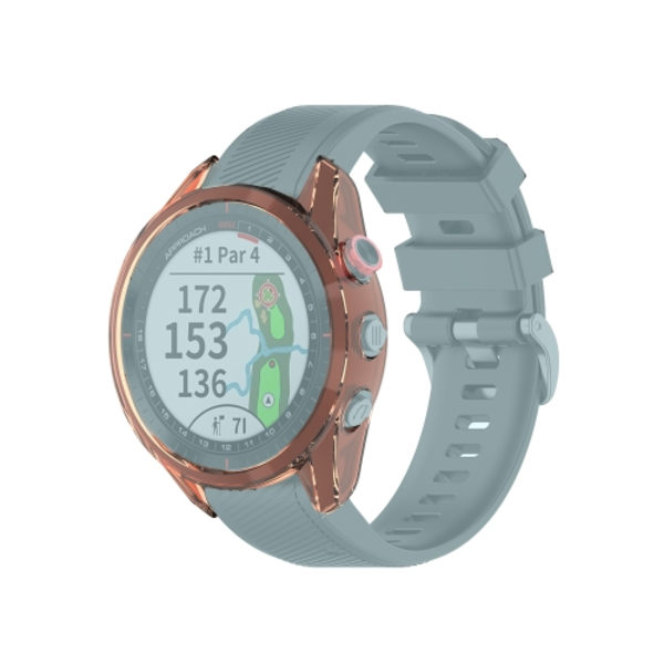 För Garmin Approach S62 Transparent TPU watch Transparent Orange
