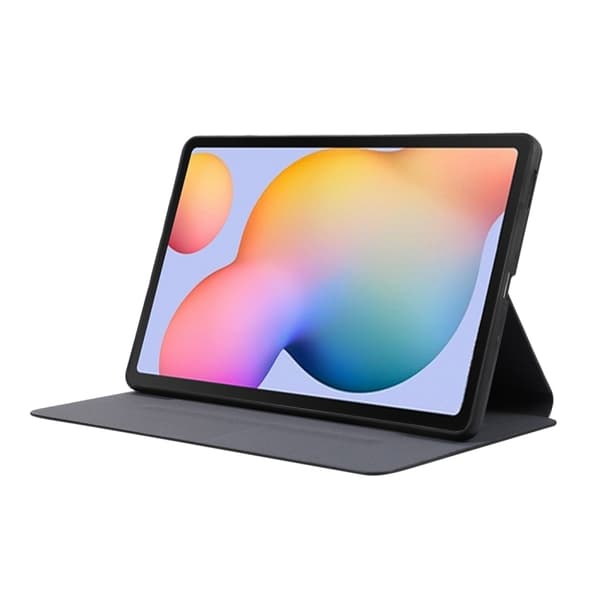 Samsung Galaxy Tab A8 Skyddande läderfodral Svart