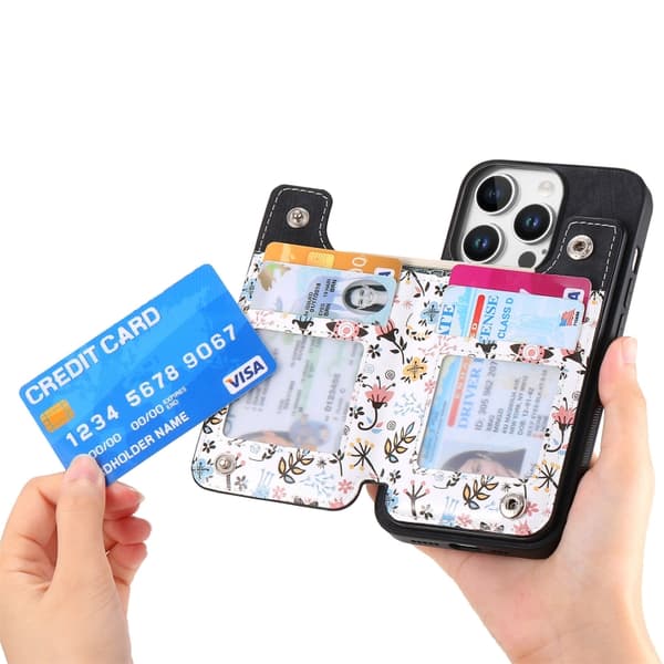 iPhone 16 Pro Retro Målade Dragkedja Skal Svart
