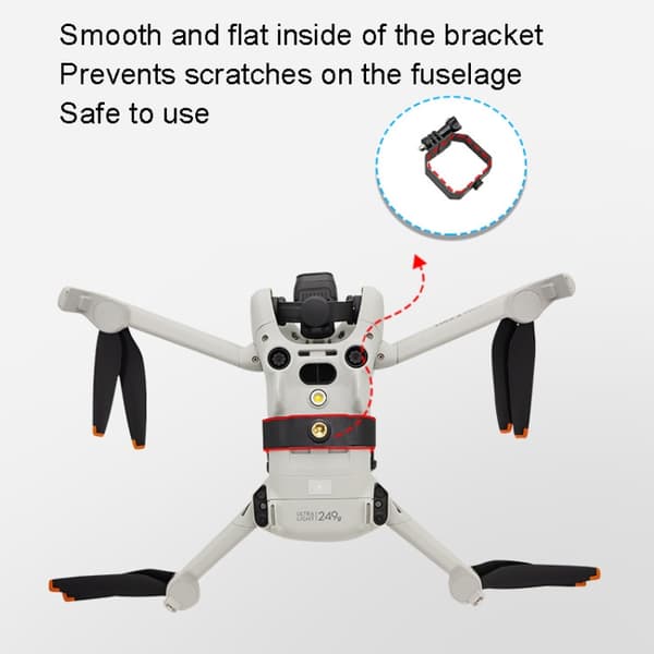 För DJI Mini 4 PRO / Mini 3 Övre expansionsfäste 1/4 skruvar för stativtillbehör