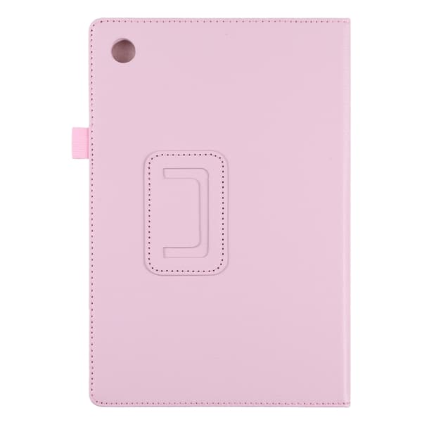 Samsung Galaxy Tab A8 10.5 (2021) Litchi Textur Läderfodral Rosa