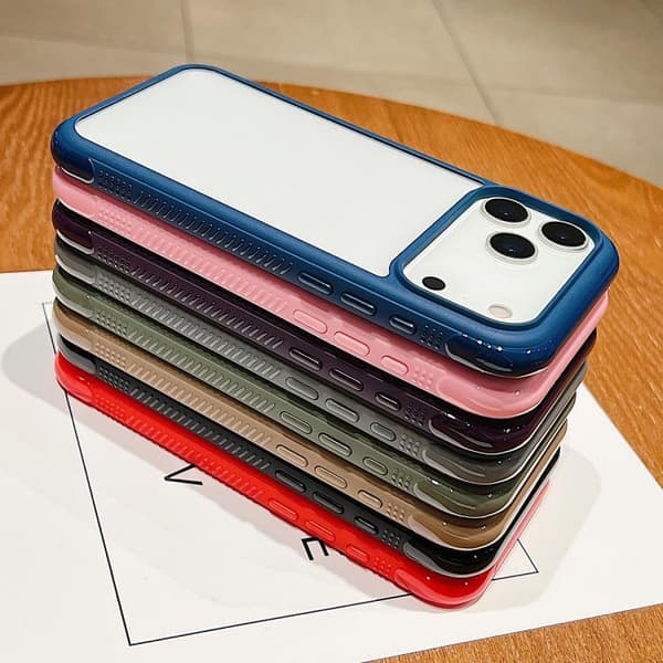 iPhone 18 Pro Max / iPhone 17 Pro Max Skal - Solid Color med Transparent Akryl TPU Kunglig blå