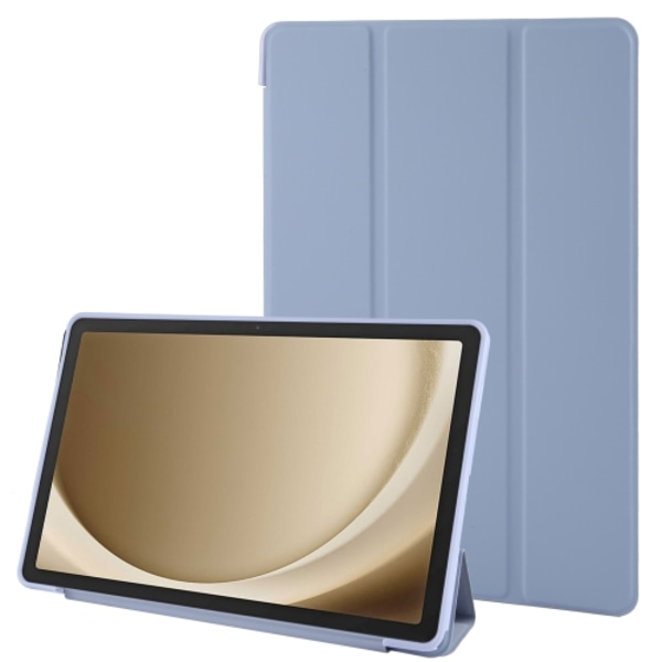 Samsung Galaxy Tab A9+ Skal i TPU Läder med Tri-fold Flip Lavendelgrå