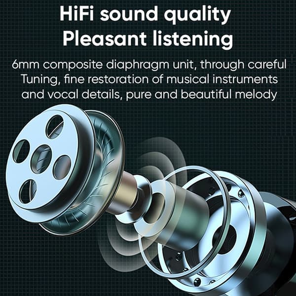 JOYROOM MG-C05 TWS HIFI Mini Bluetooth Trådlösa Öronproppar Vit