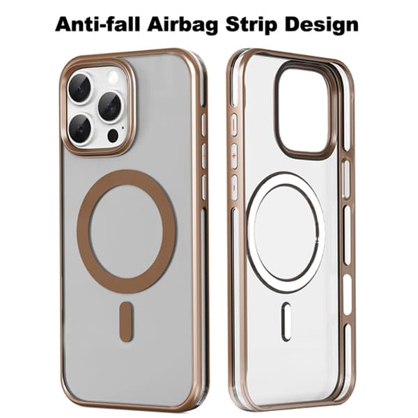 iPhone 16 Pro Max Mutural Airbag Anti-fall MagSafe Magnetisk Skal Grå