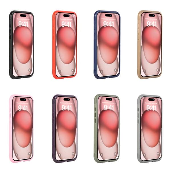 iPhone 17 Pro Max Skal med Solid Färg och Transparent Kantskydd, MagSafe Magnetisk Grå
