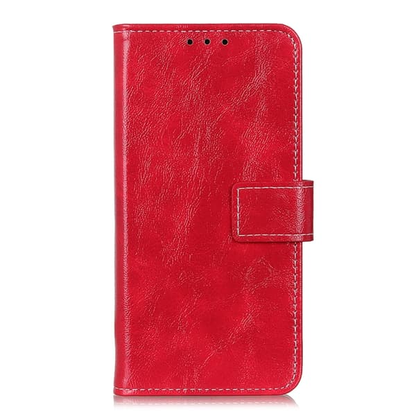 Redmi Note 14 4G - Retro Crazy Horse Textur Läderfodral Röd
