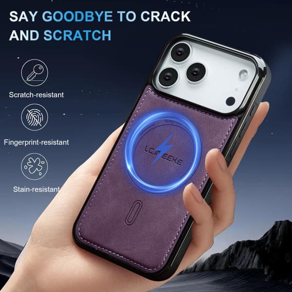 iPhone 18 Pro Max / iPhone 17 Pro Max Skal med MagSafe - LC.IMEEKE L6 Series Purpur