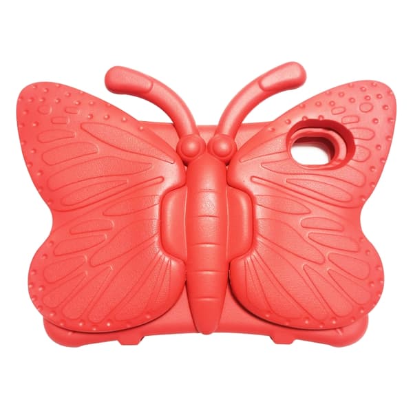 iPad mini 6 / mini 2024 Skal med Butterfly Bracket EVA Stötsäker Design Röd