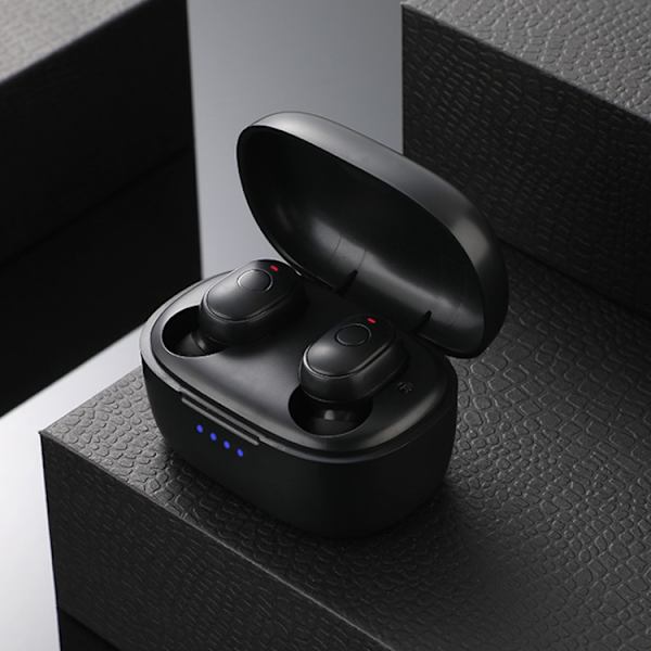 T&G TG911 Bluetooth V5.1 Sport Vattentät Mini Touch-Control Brusreducerande Hörlurar Svart