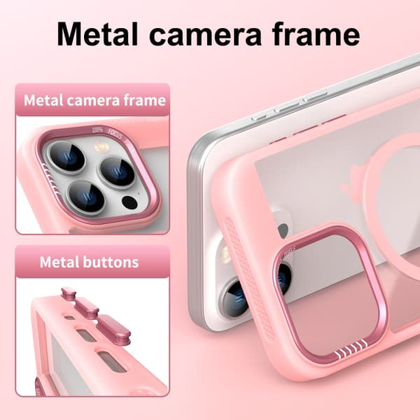iPhone 16 Pro Honeycomb Kylskal med MagSafe Grå