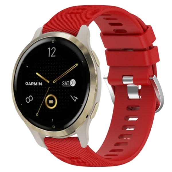 För Garmin Venu 2S 18mm enfärgad watch Red