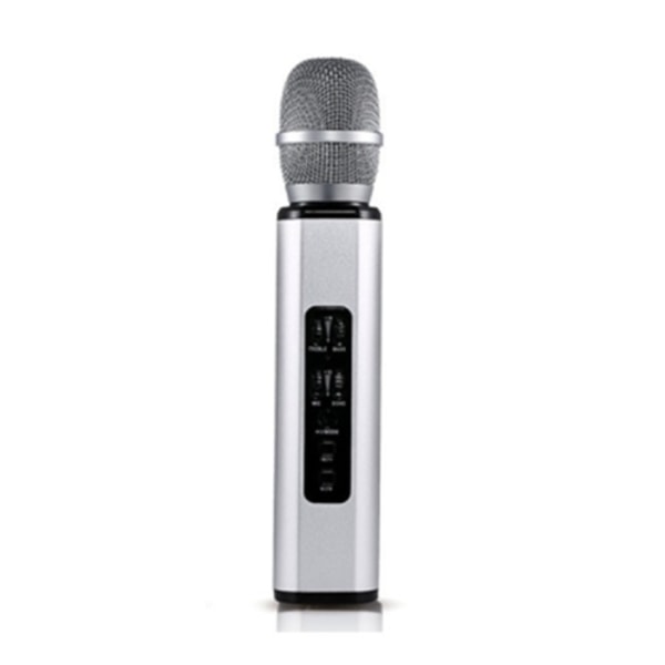 K6 Bärbar Inre Magnetisk Dubbel Högtalare Bluetooth Telefon Dator Mikrofon(Grå)