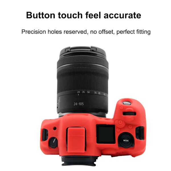 Mjukt silikonfodral för Canon EOS R5 Röd