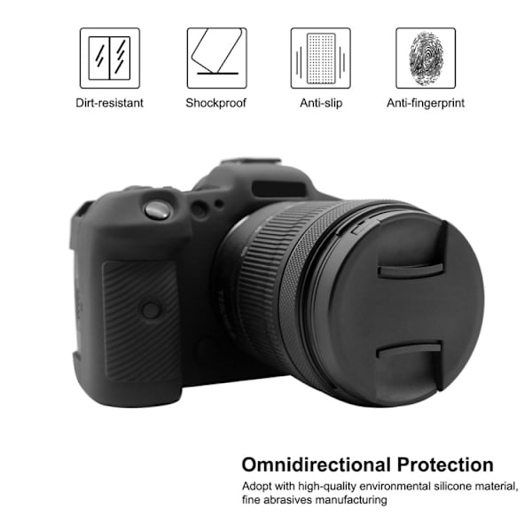 Mjukt silikonfodral för Canon EOS R5 Svart