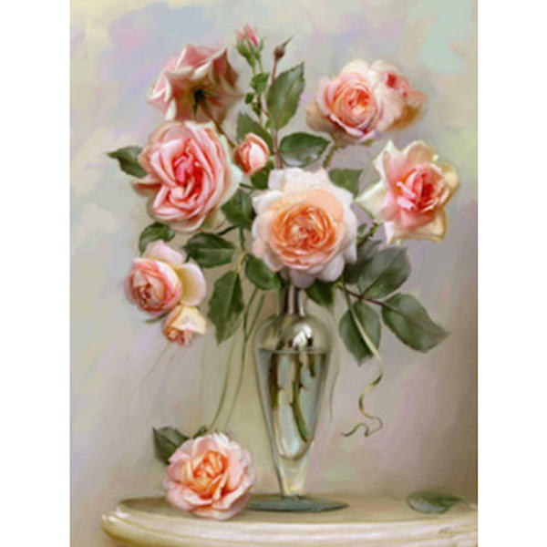 5D DIY Diamond painting - Blomma