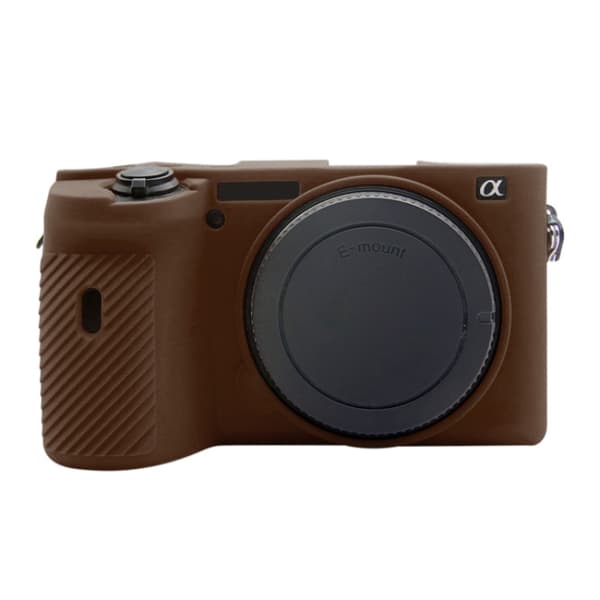 Mjukt silikonfodral för Sony A6600 / ILCE-6600 Kaffe