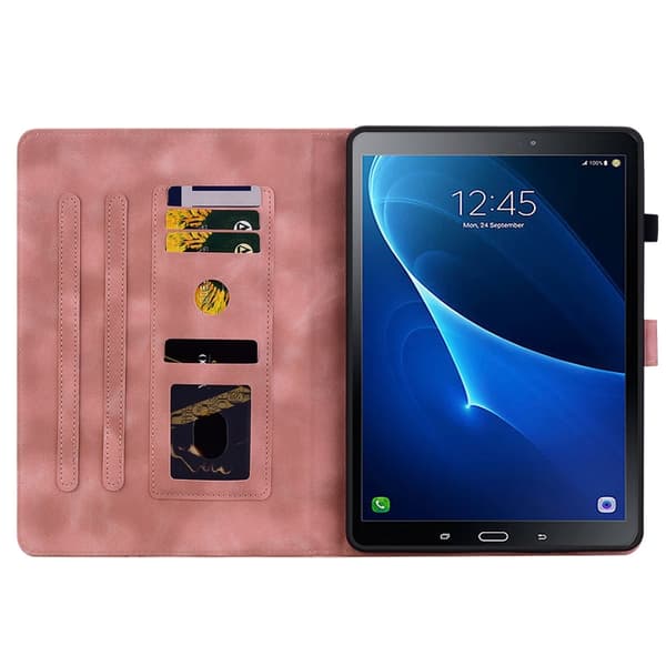 Samsung Galaxy Tab A 10.1 (2016) Lily Prägad Läderfodral Rosa