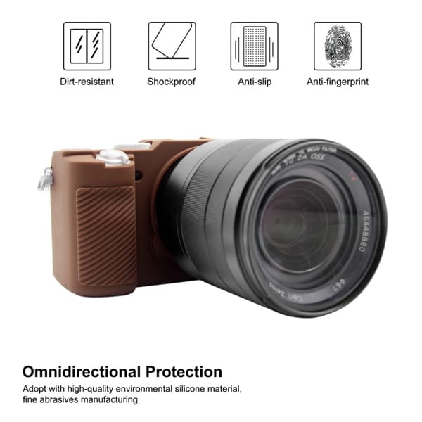 Mjukt silikonfodral för Sony A7C / ILCE-7C Kaffe