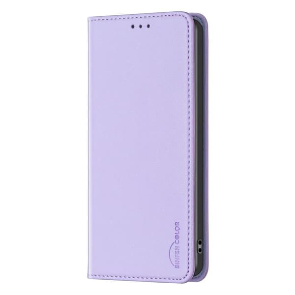 iPhone 18 Pro Max / iPhone 17 Pro Max Skal Läderfodral - Magnetiskt Purpur