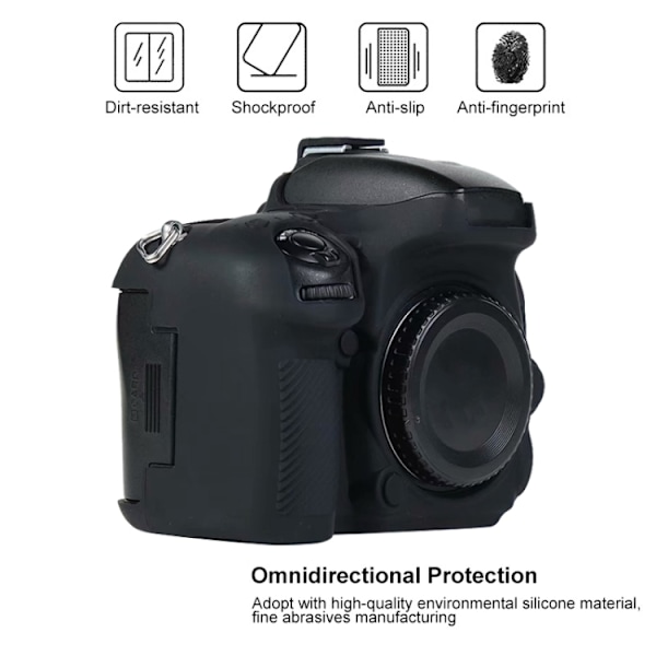 Mjukt silikonfodral för Nikon D600 / D610 Svart