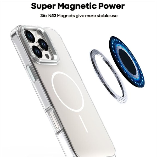 iPhone 16 Pro Gradient Discolor Lens Kickstand Magsafe Skal Ökenguld