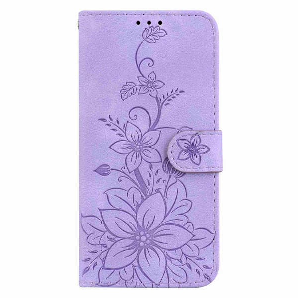 Redmi Note 14 5G - Lily Prägad Läderfodral Purpur
