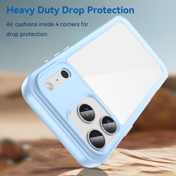 iPhone 18 Pro / iPhone 17 Pro Skal - Färgglad Serie av Akryl + TPU Blå