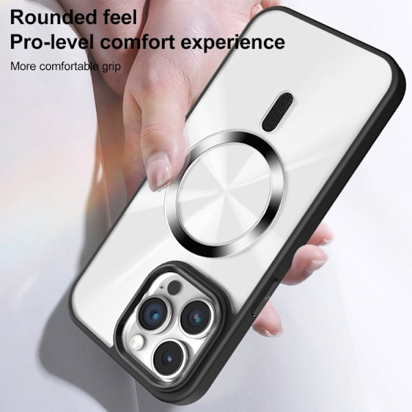 iPhone 16 Pro Glaring CD Textur MagSafe Skal Djupgrön