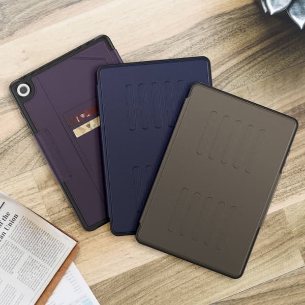 Samsung Galaxy Tab A9+ / A11+ magnetiskt läderfodral Brun