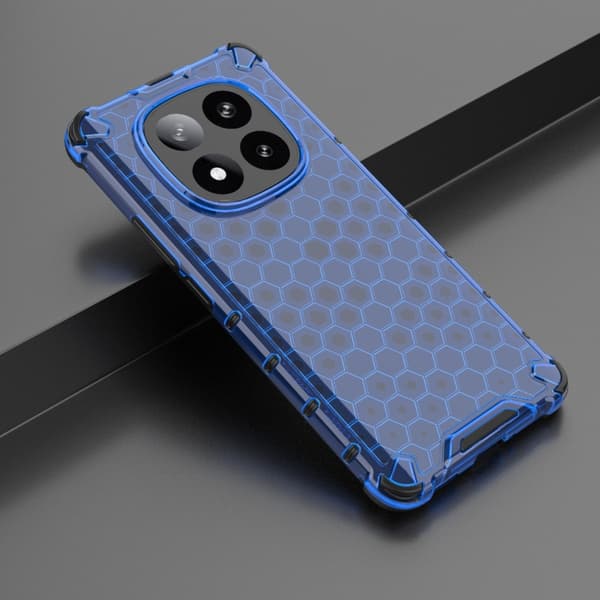 Redmi Note 14 Pro+ 5G - Honeycomb Stöttåligt Mobilskal Blå