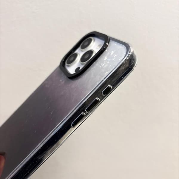 iPhone 16 Pro Skal med PC Linsering, Gradient och Textur – 3 1 Telefon Skal Rosa