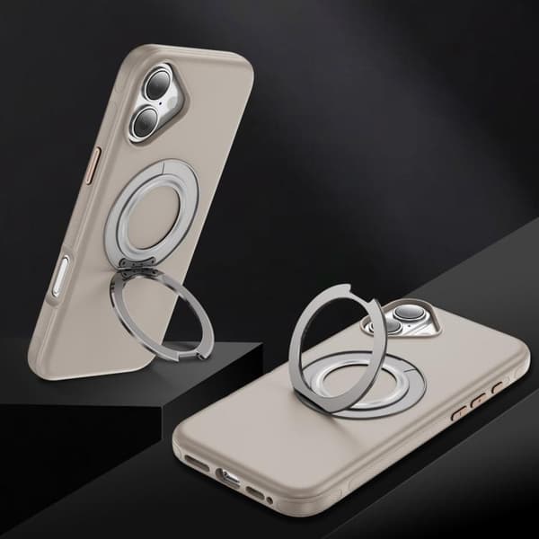 iPhone 17 Skal med C MagSafe Gear Holder Beige Grå