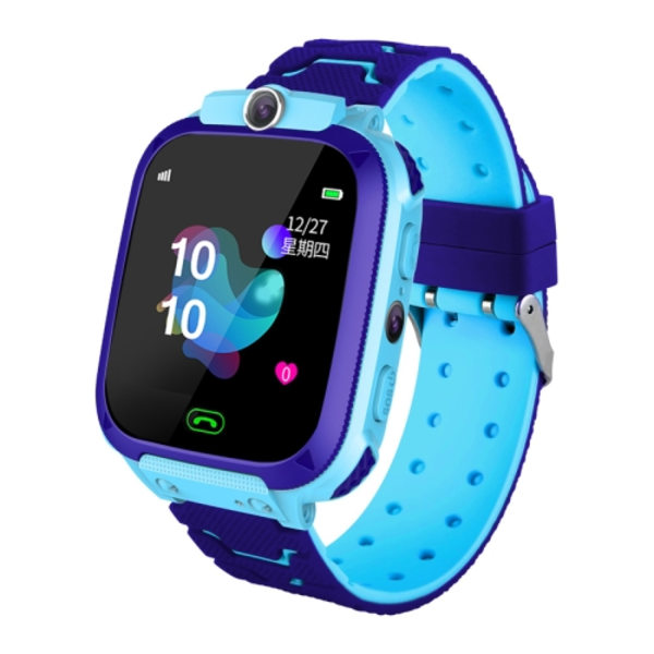 Q12B 1,44 tums färgskärm Smartwatch för barn Blå
