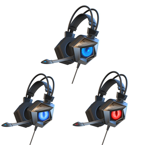 Soyto SY-G15 Luminous Gaming Computer Headset Svart rött ljus