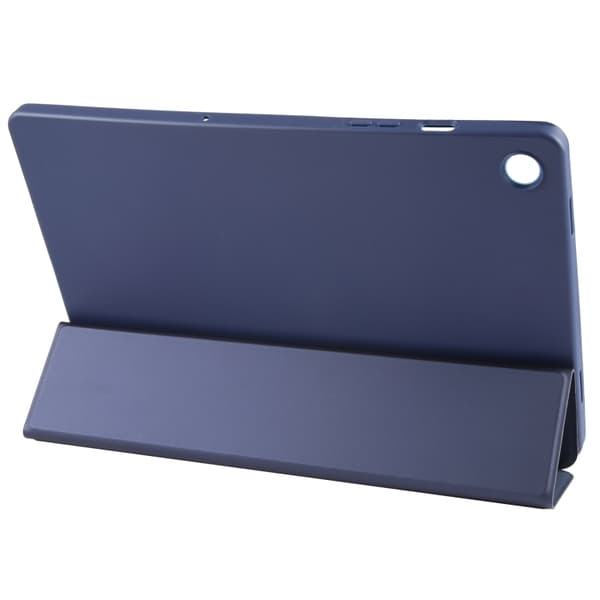 Samsung Galaxy Tab A9+ / A11+ Tri-fold TPU Läderfodral Mörkblå