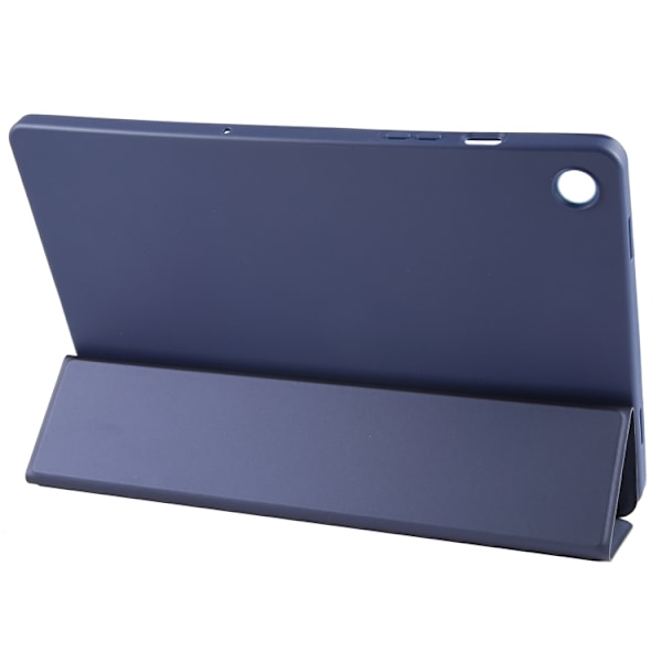 Samsung Galaxy Tab A9+ Skal i TPU Läder med Tri-fold Flip Mörkblå
