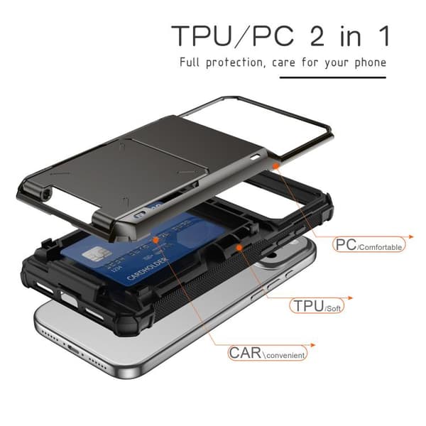 iPhone 18 Pro Max / iPhone 17 Pro Max Skal - Slitstark Stötsäker Rugged Armor Telefonfodral Vit