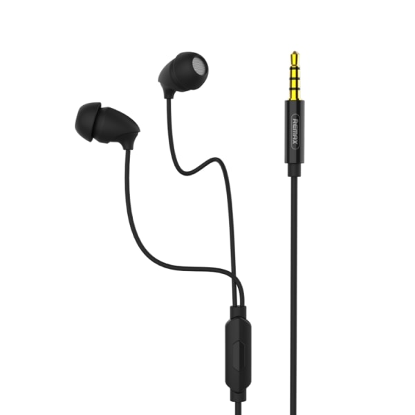 REMAX RM-588 In-Ear Stereo Sleep Earphone med trådbunden kontroll och mikrofon och handsfree Vit