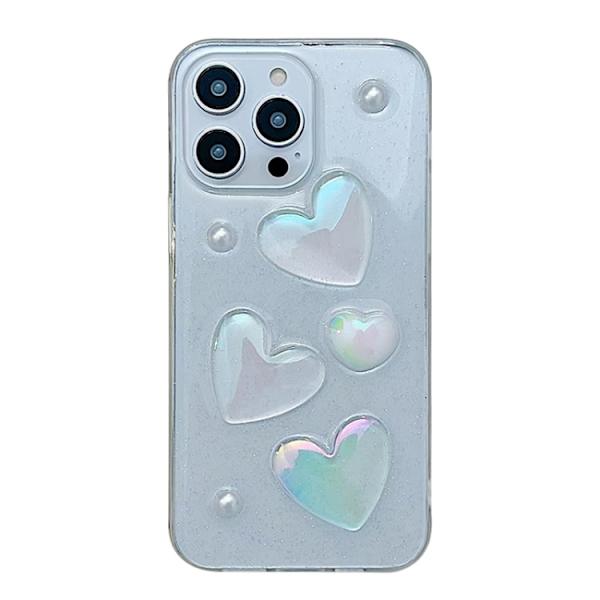iPhone 16 Pro Max Kärlek Epoxy TPU Skal Transparent