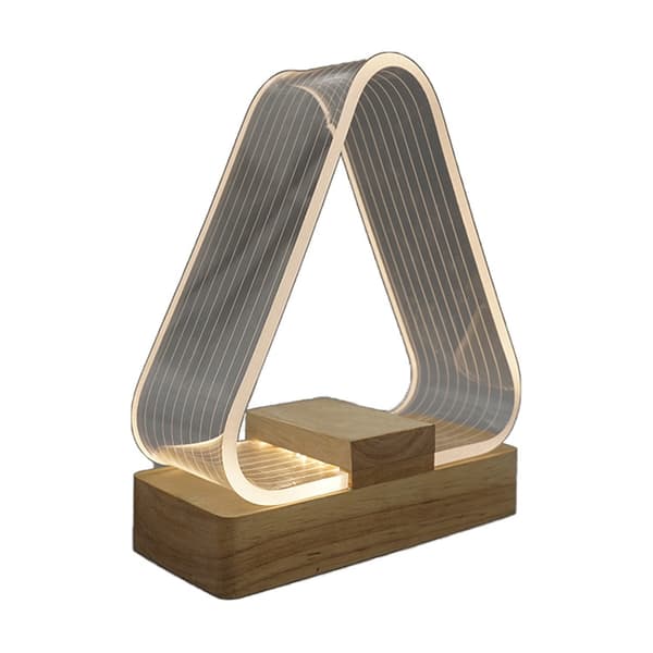 USB Enkel Studie Skrivbordslampa LED Akryl Nattljus