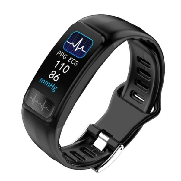 P12 0,96 tums TFT-färgskärm Smart Watch IP67 Vattentät Svart