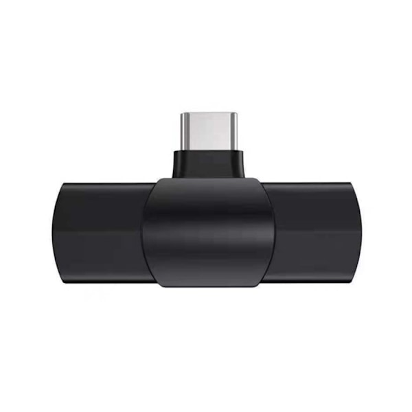 Mini Lavalier-mikrofon med Type-C / USB-C-gränssnitt (svart)
