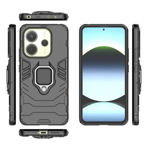 Redmi Note 14 4G - Stöttåligt PC + TPU Fodral Svart